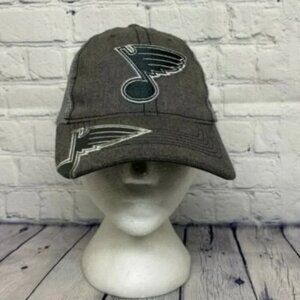 St. Louis Blues Adidas Hat Denim Baseball Cap Mesh Snapback One Size Fit All